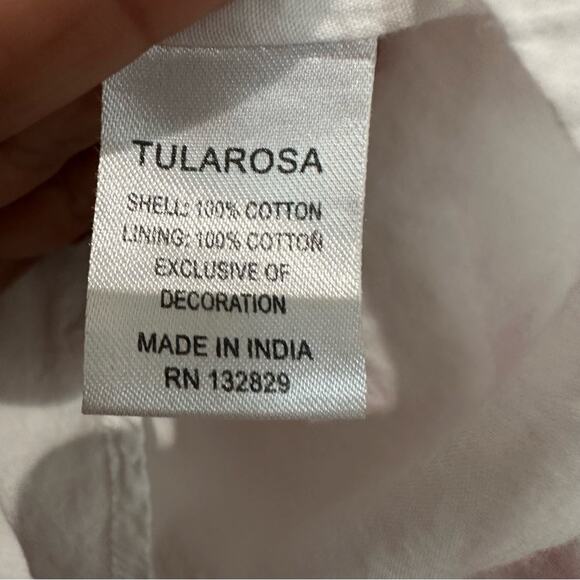 TulaRosa Top Embroidered SZ S - Picture 7 of 11